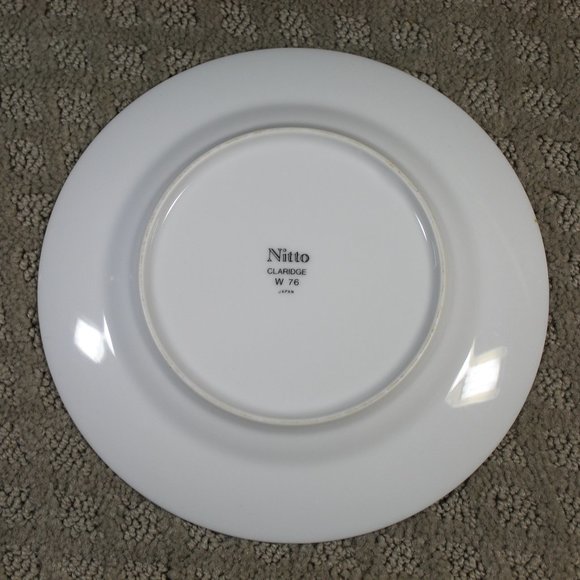 Set of 4 Nitto Claridge W76 Dinnerware (Dinner Plate, Salad Plate, Saucer & Cup)